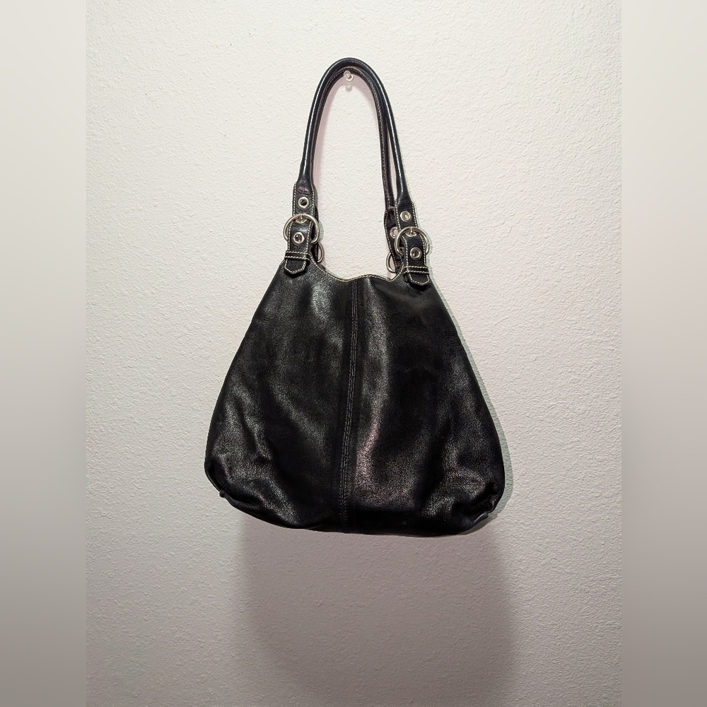 Prada Vitello Diano Black Leather Shoulder Bag 334852